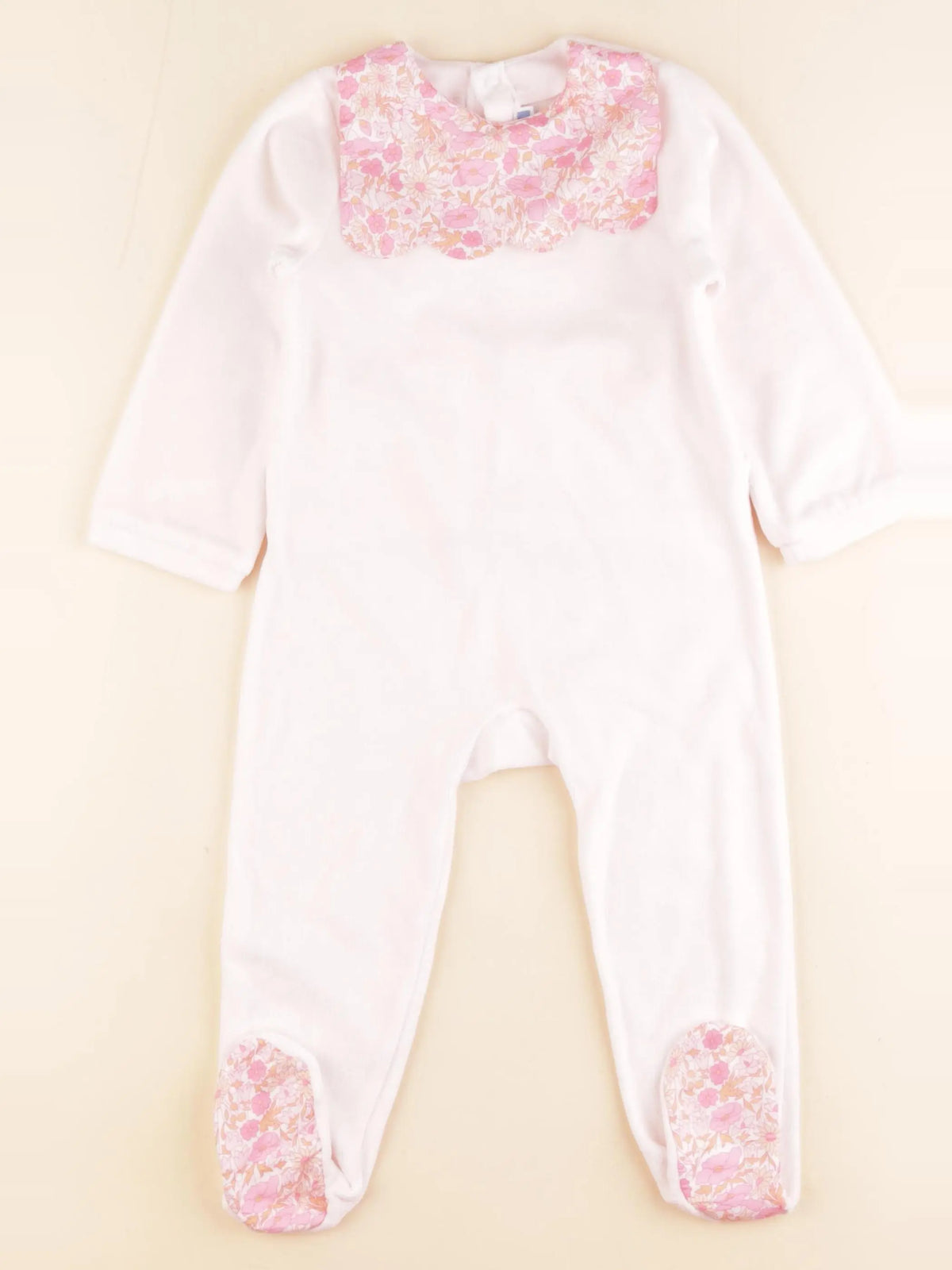 Jacadi - pyjama liberty velours rose - 2 ans