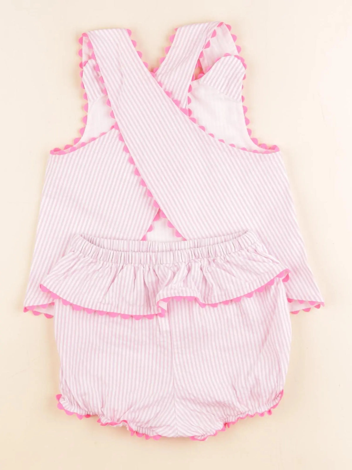 Jacadi - ensemble blanc, rose - 18 mois