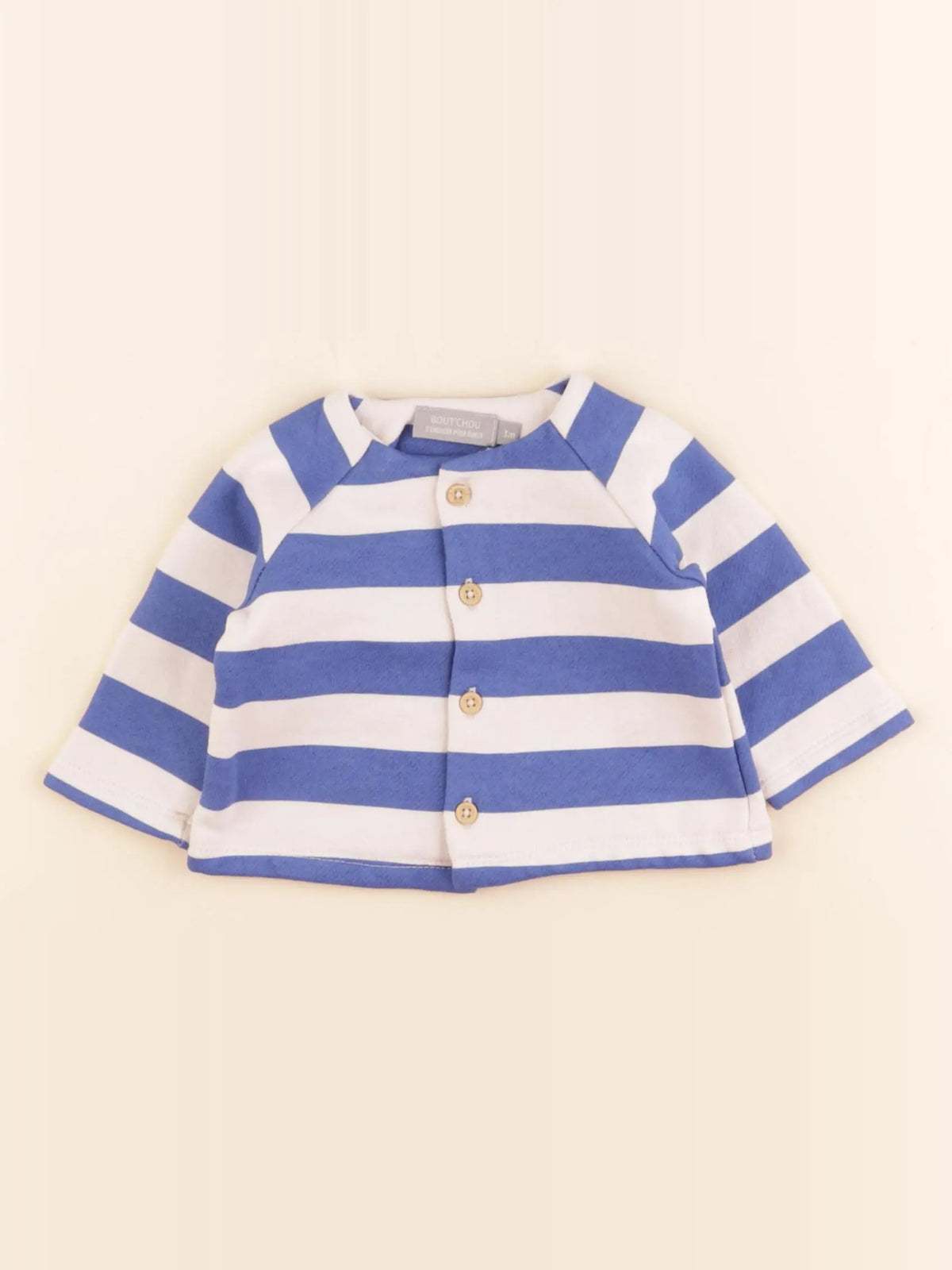 Boutchou - sweat bleu - 3 mois