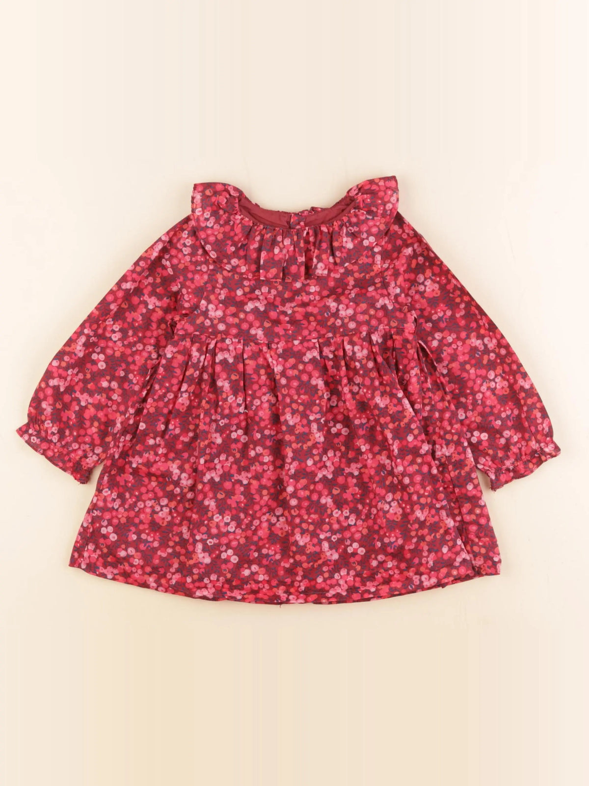 Jacadi - robe liberty rouge - 18 mois