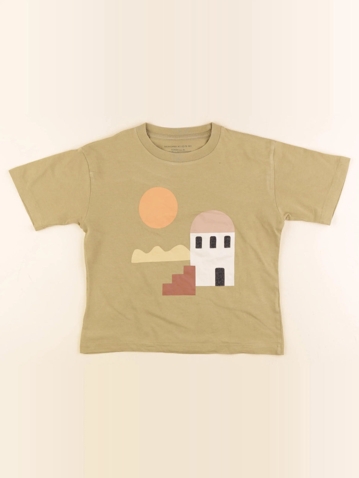Monoprix - tee-shirt vert - 6 ans