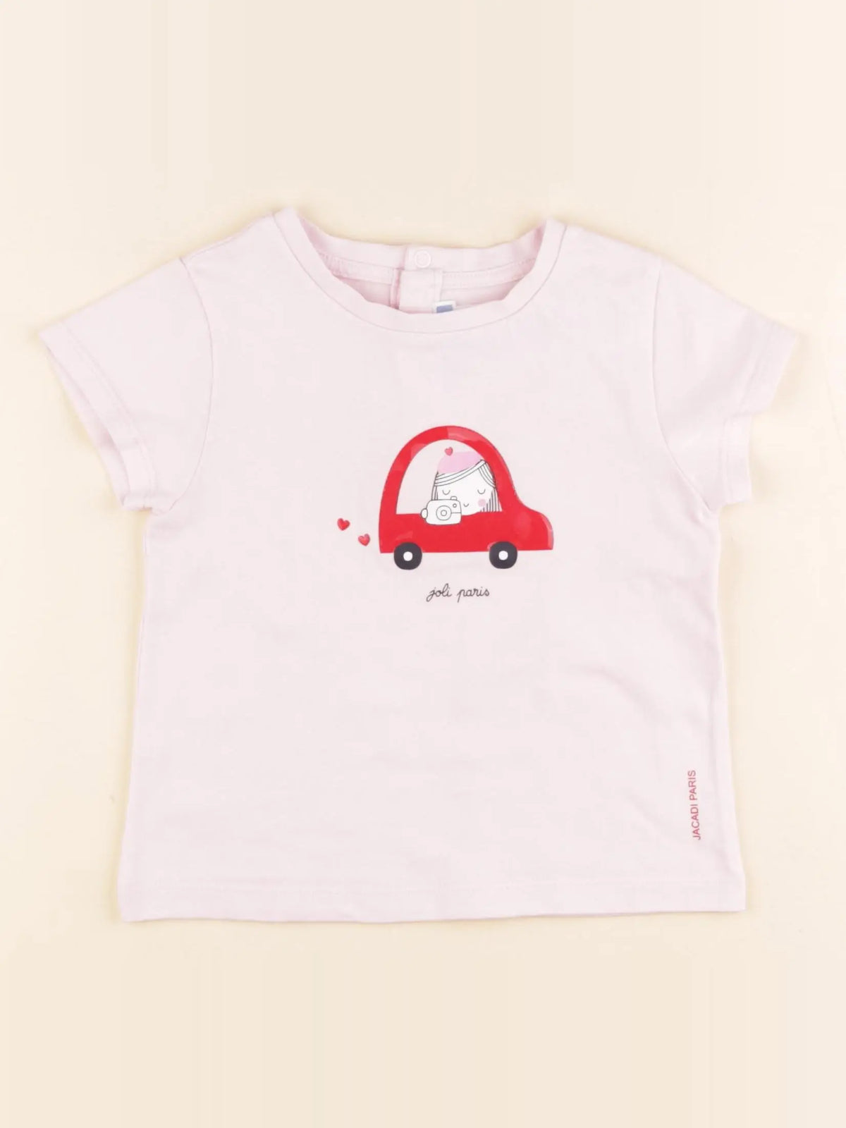 Jacadi - tee-shirt rose - 36 mois