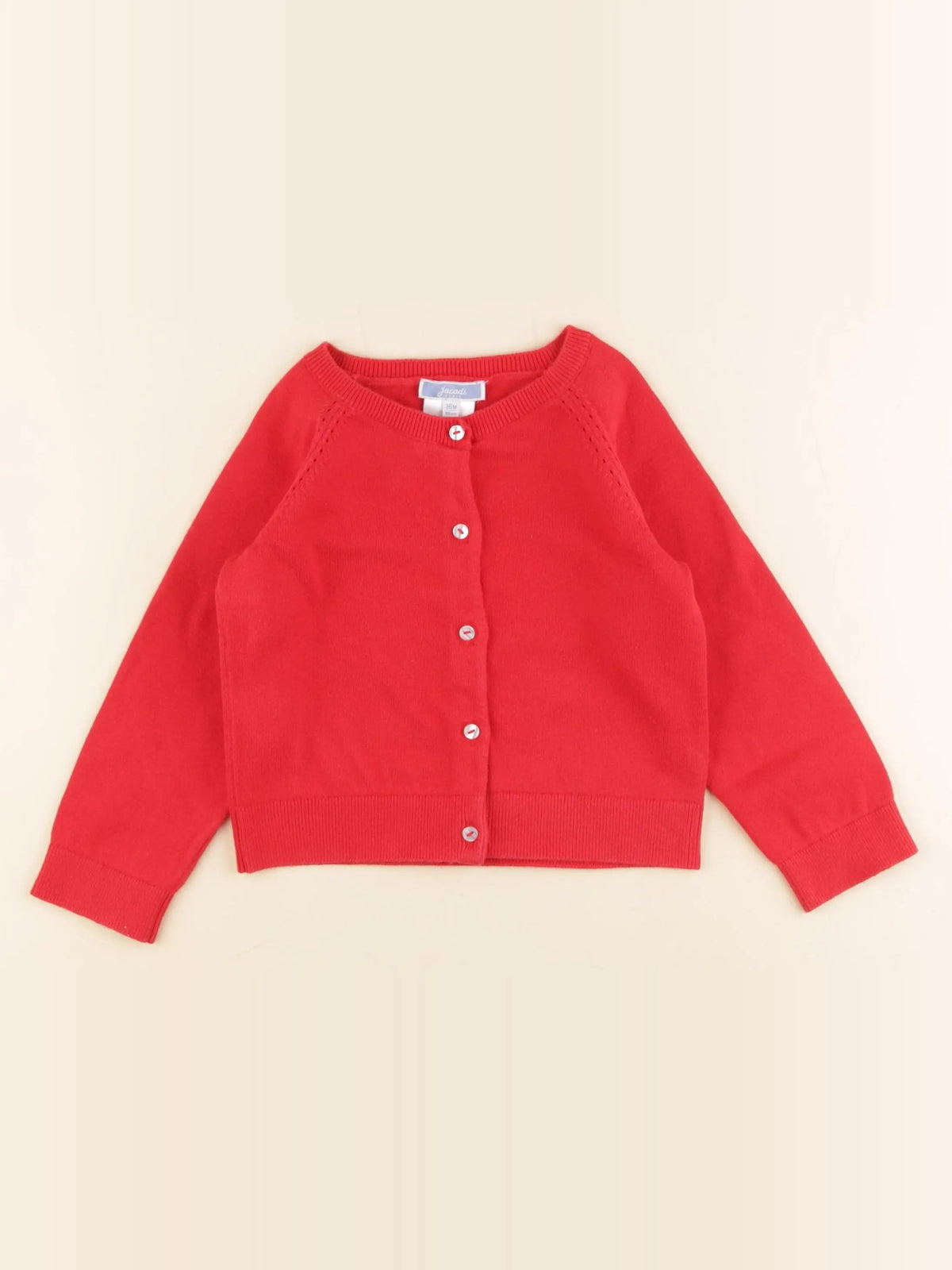 Jacadi - gilet rouge - 36 mois