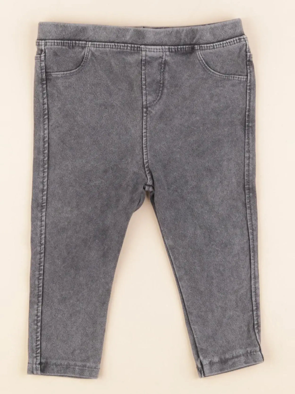 Zara - jegging gris - 9/12 mois