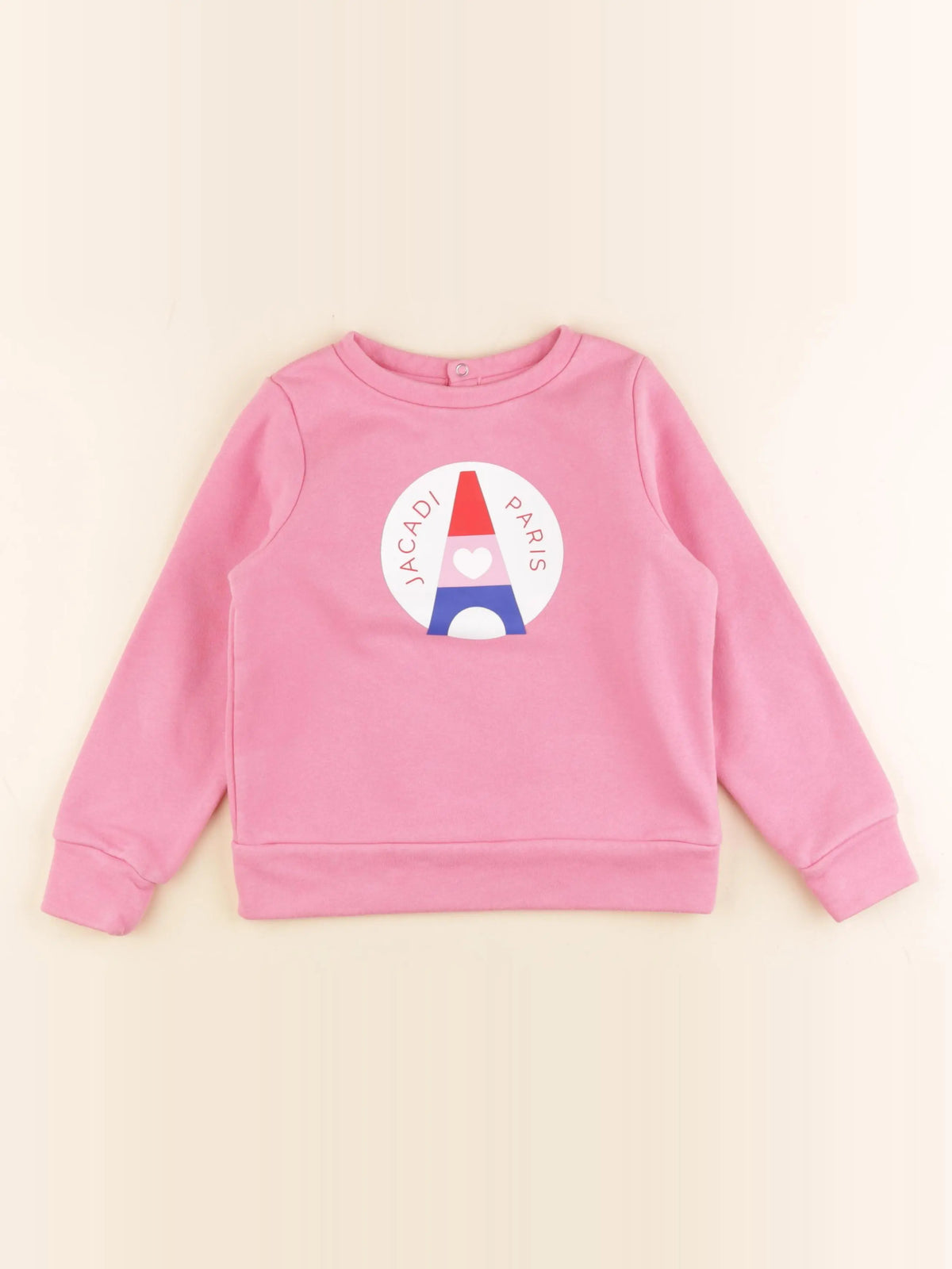 Jacadi - sweat rose - 6 ans