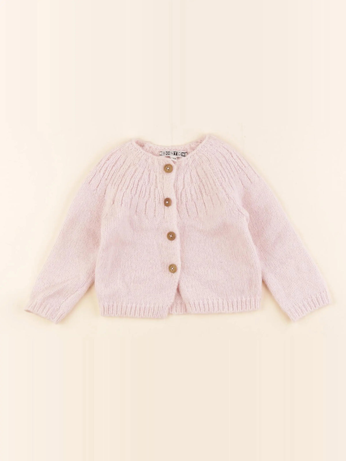 Bonton - gilet rose - 6 mois