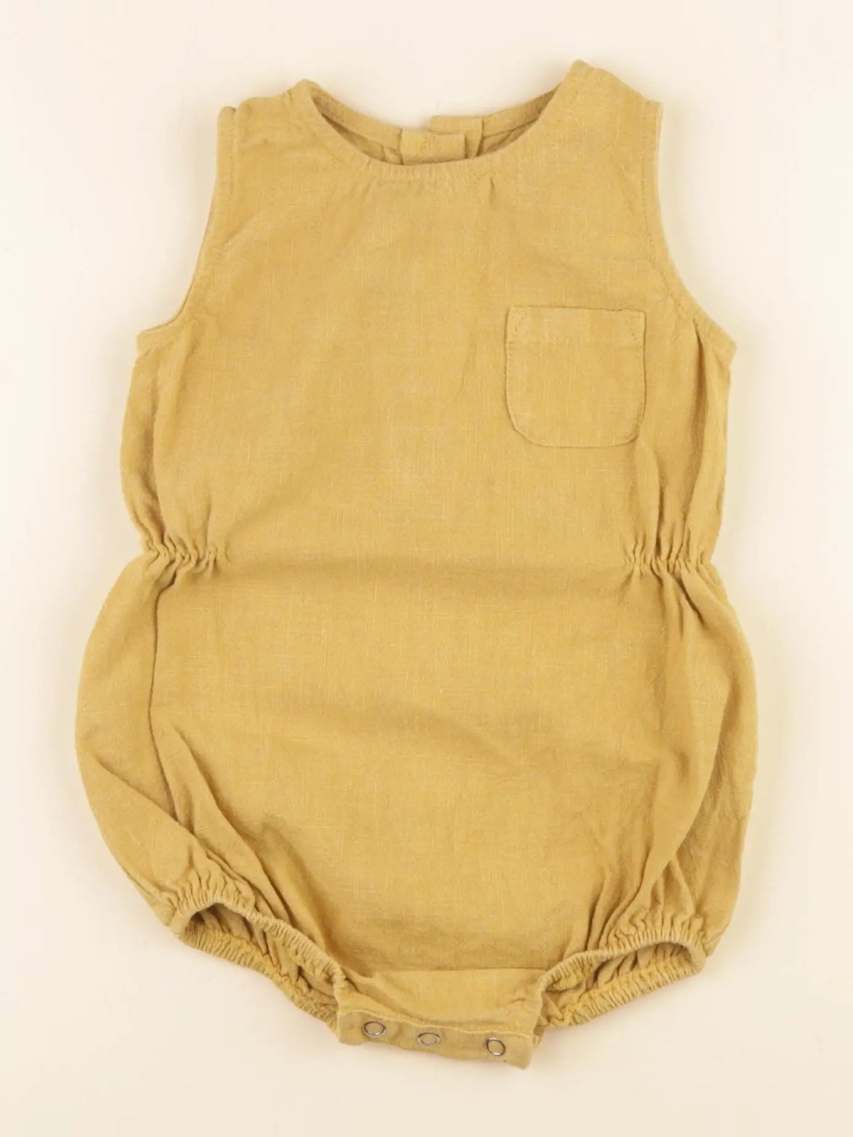 Frangin Frangine - combinaison jaune - 6/9 mois