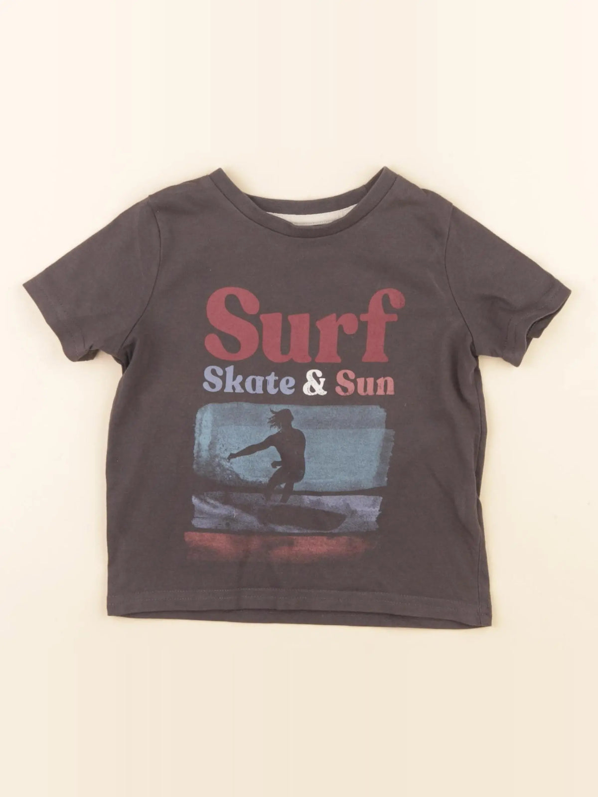 Vertbaudet - tee-shirt noir - 2 ans