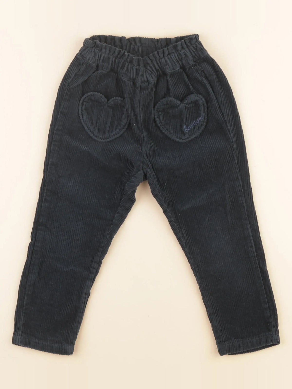 Bonton - pantalon bleu, vert - 3 ans