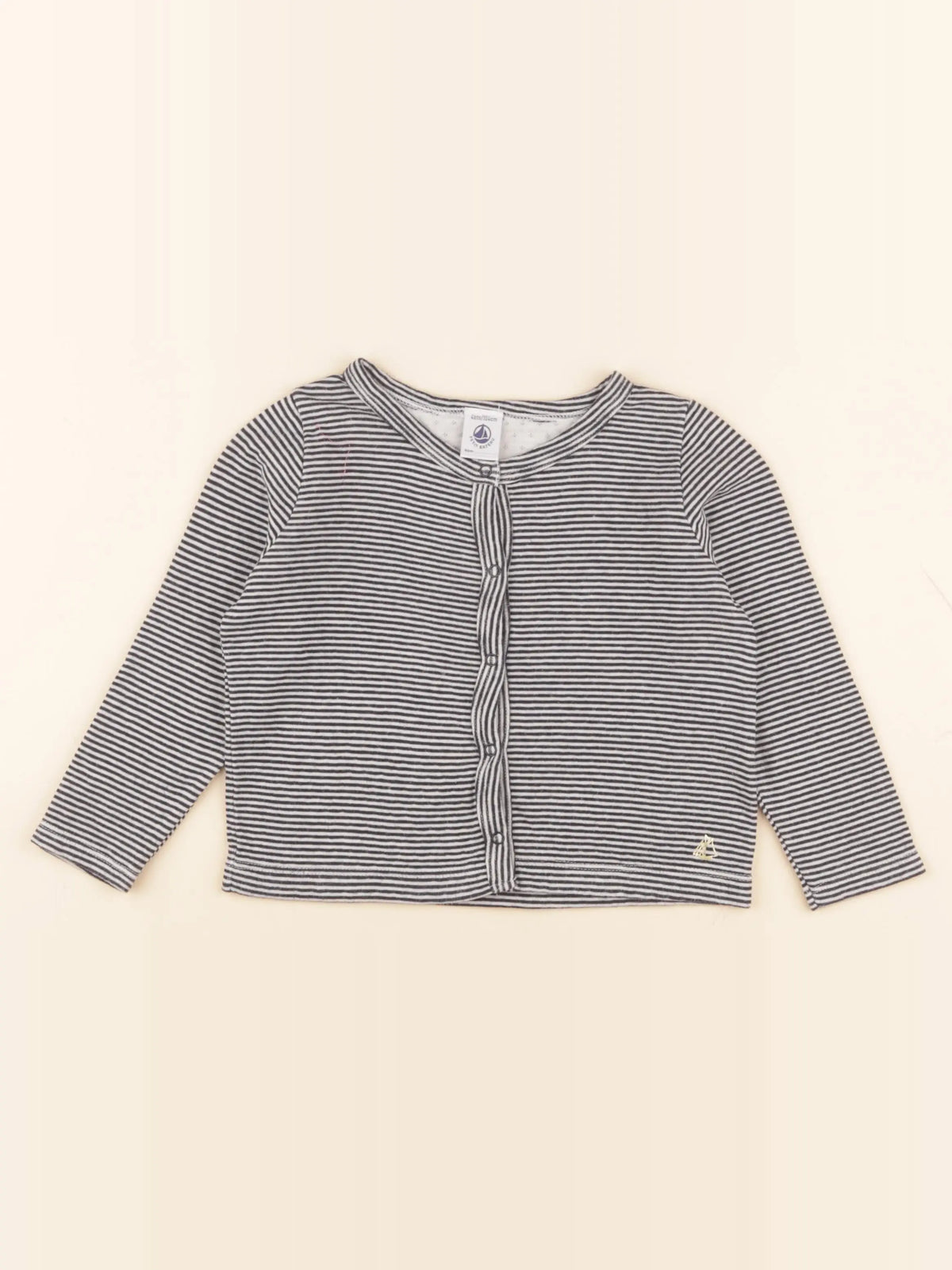 Petit Bateau - tee-shirt bleu - 4 ans