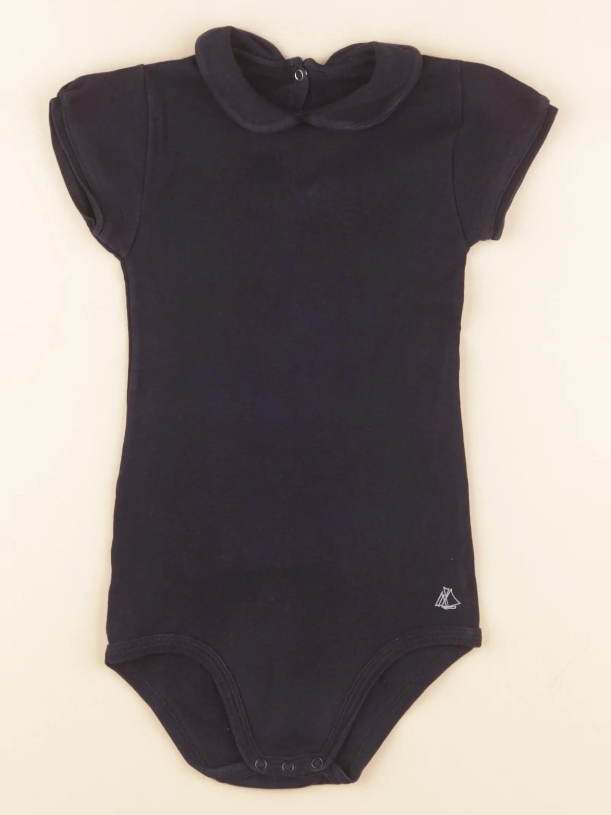 Petit Bateau - body à col bleu - 36 mois