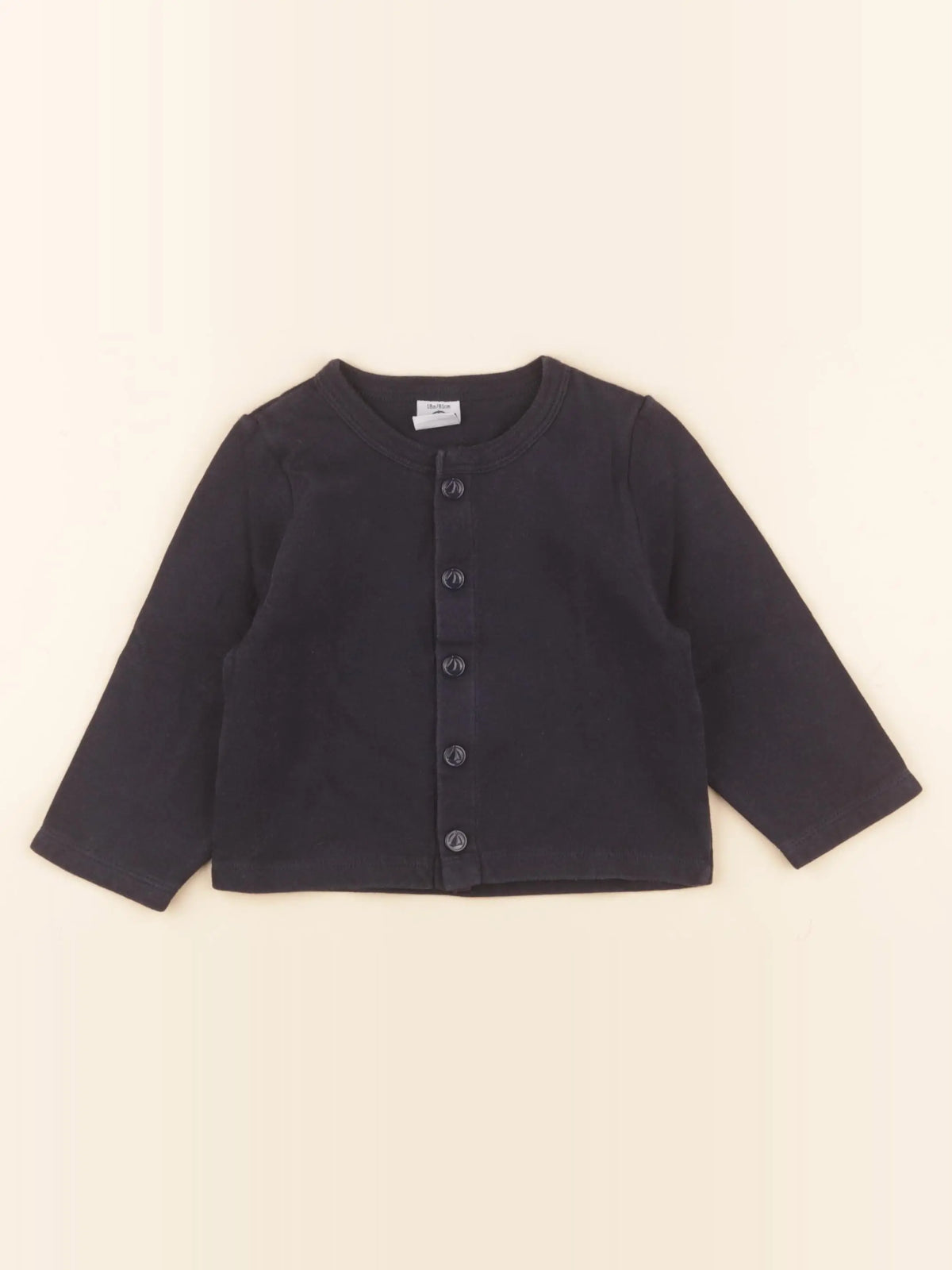 Petit Bateau - sweat bleu - 18 mois