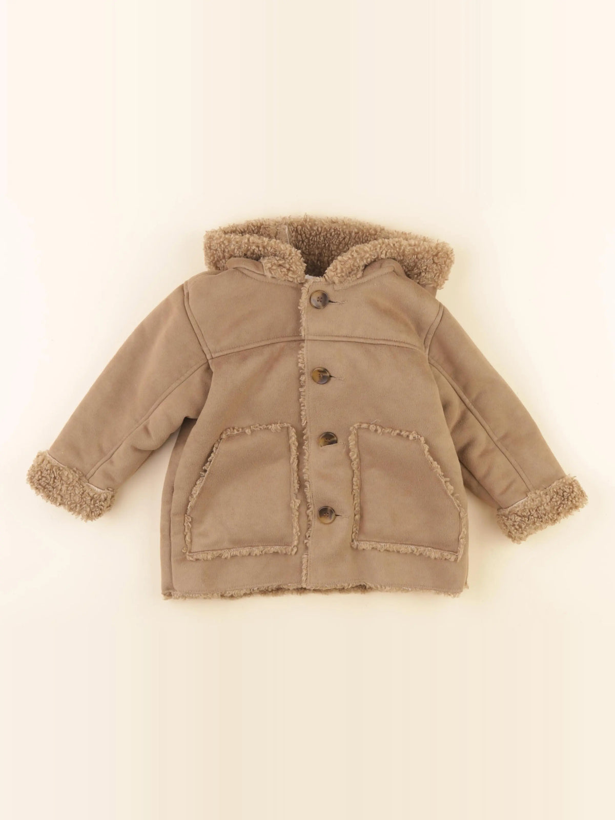 Zara - manteau marron - 12/18 mois