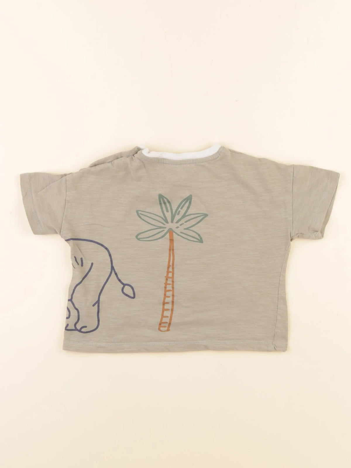 Boutchou - tee-shirt imprimé au dos vert - 12 mois