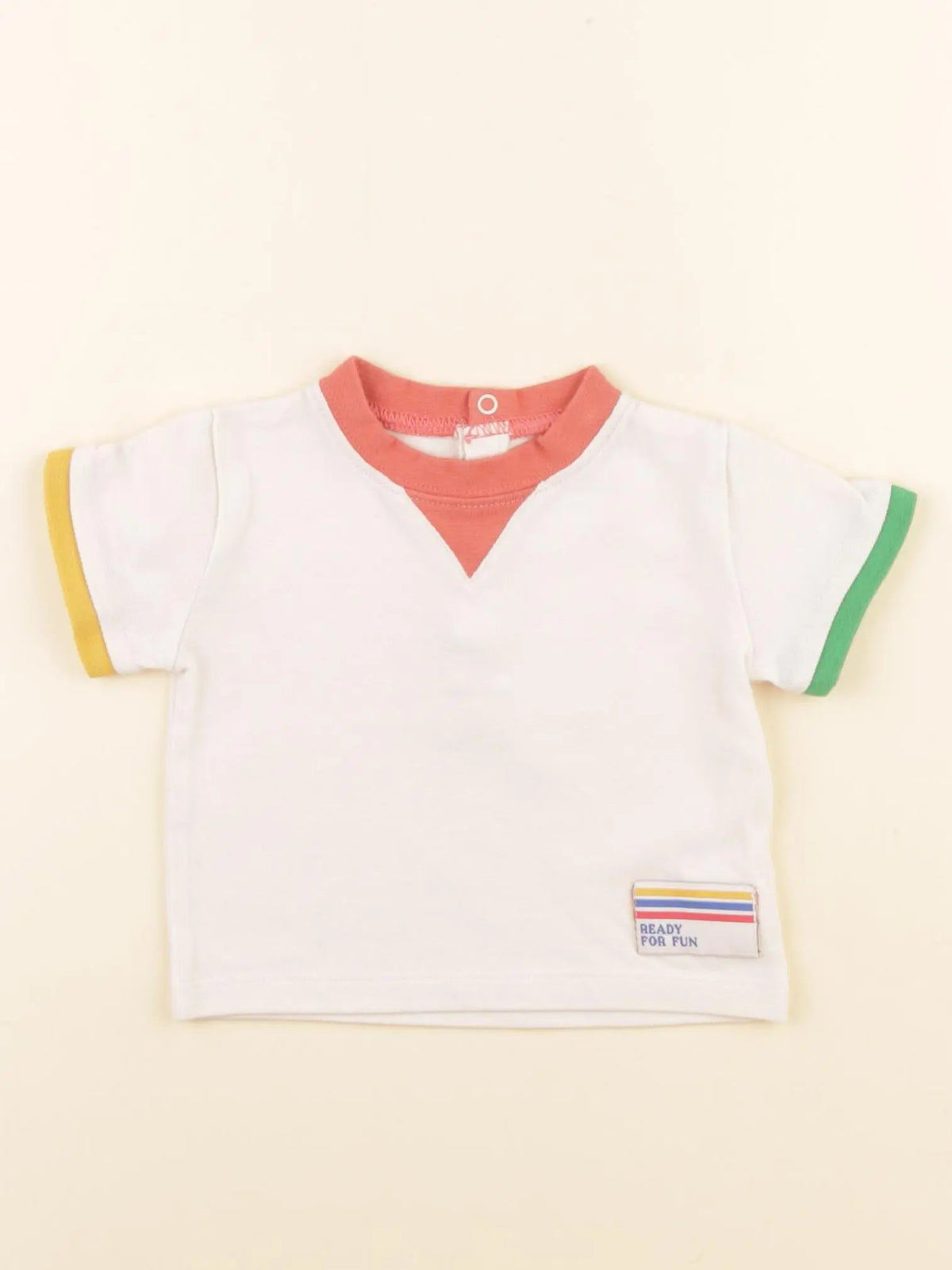 Boutchou - tee-shirt beige, multicolore - 6 mois