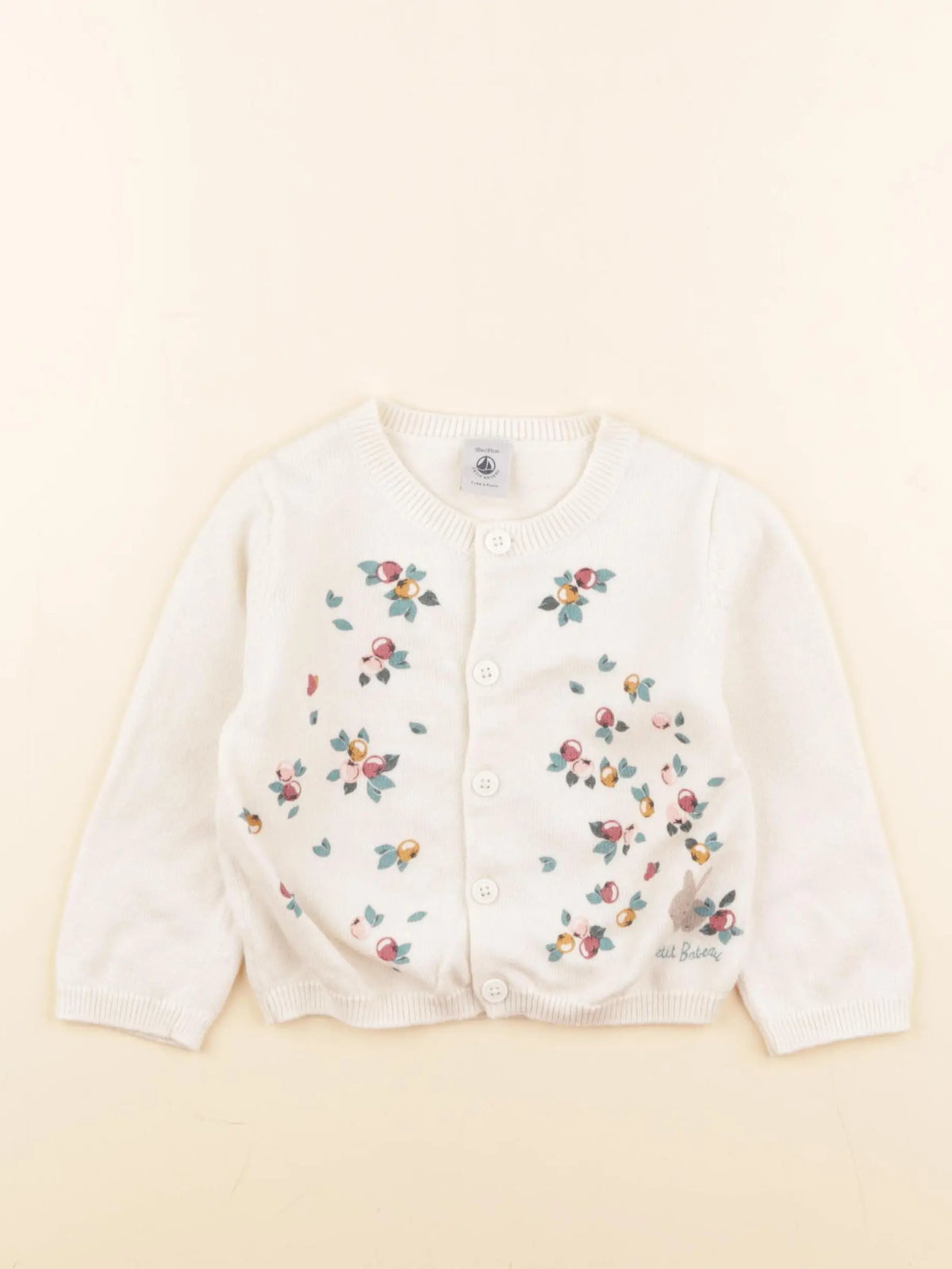 Petit Bateau - gilet beige - 18 mois
