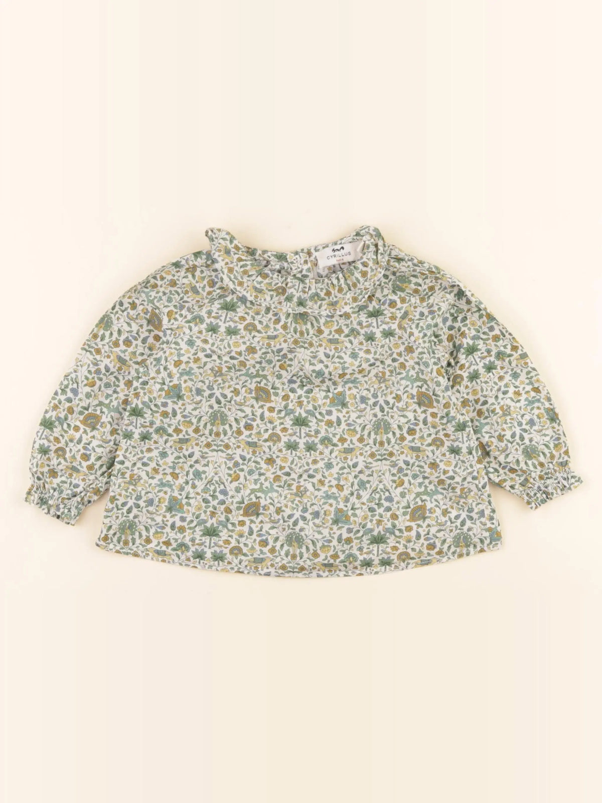 Cyrillus - blouse vert - 12 mois