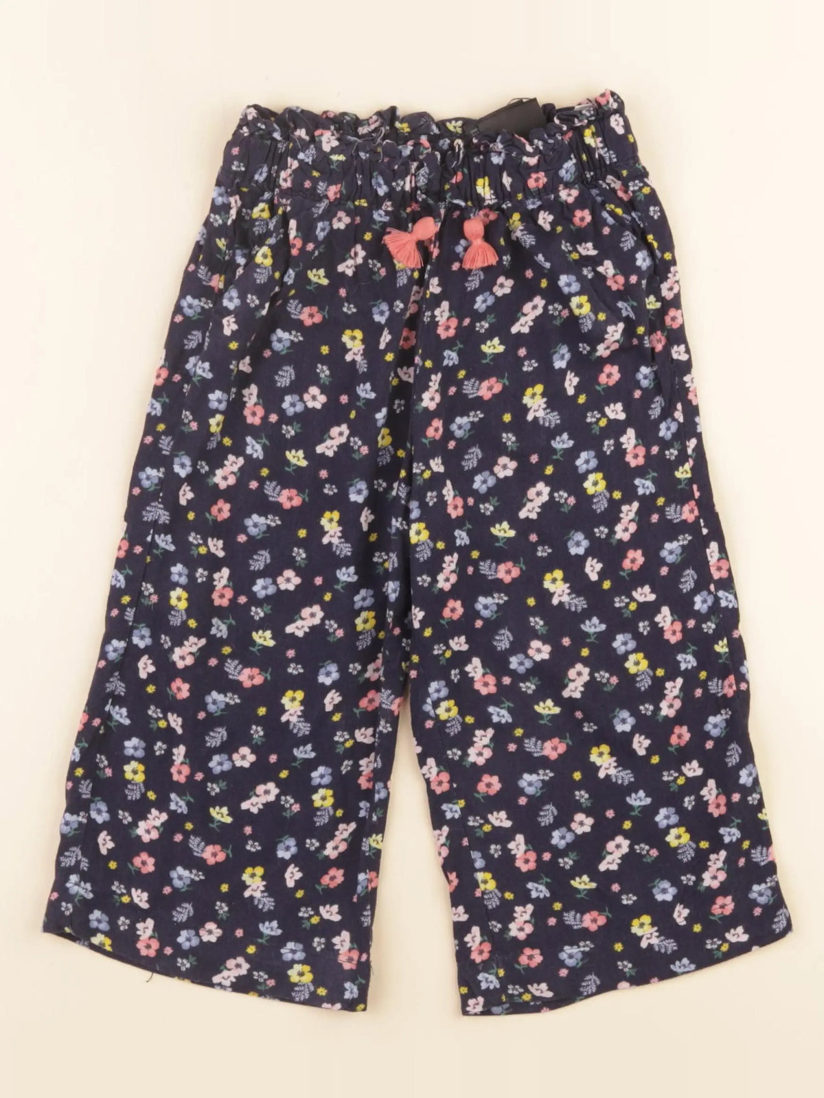 H&M - pantalon bleu - 2/3 ans