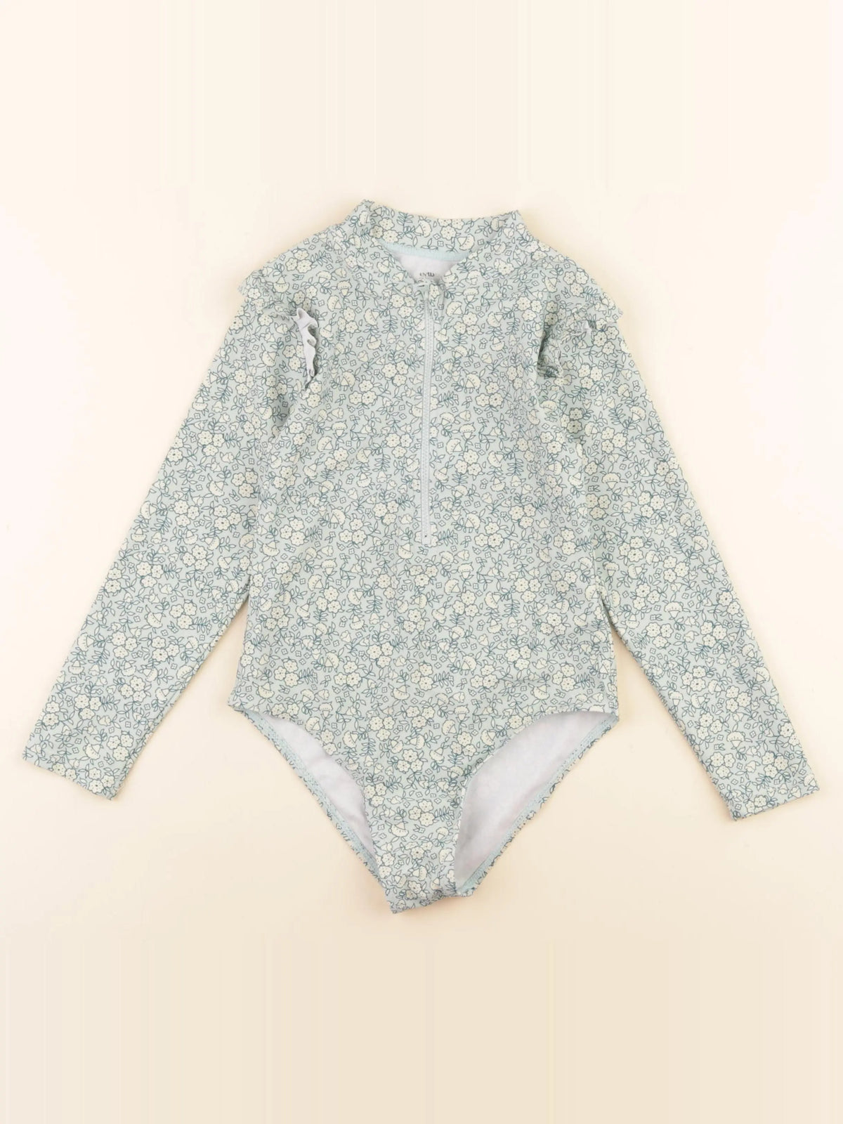 Vertbaudet - combi de bain vert - 6 ans