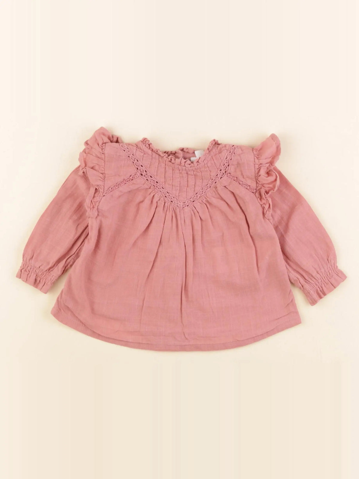 Vertbaudet - blouse rose - 3 mois