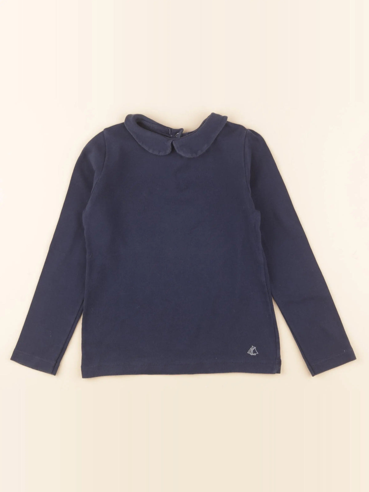 Petit Bateau - tee-shirt bleu - 5 ans