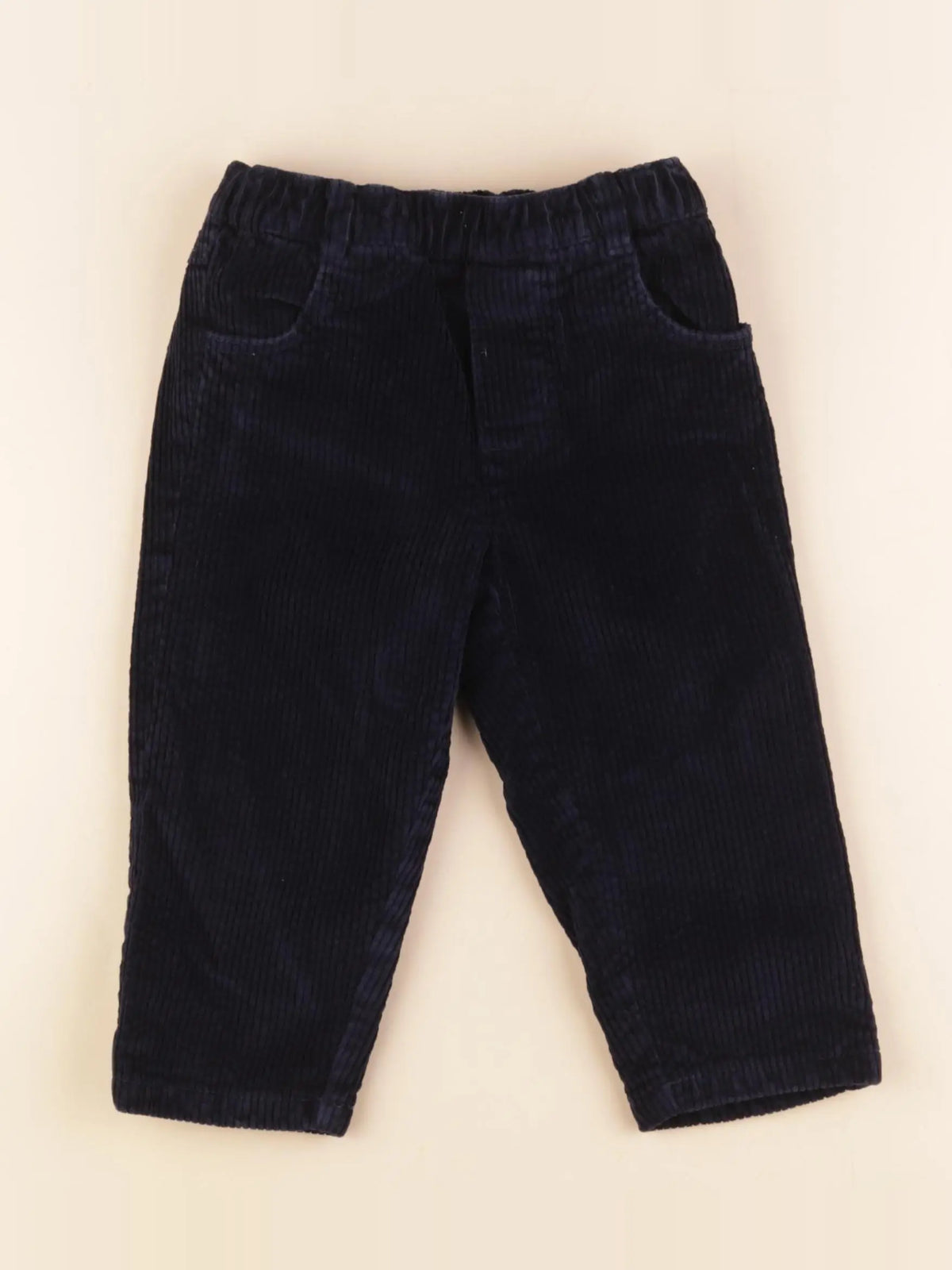 Jacadi - pantalon doublé bleu - 24 mois