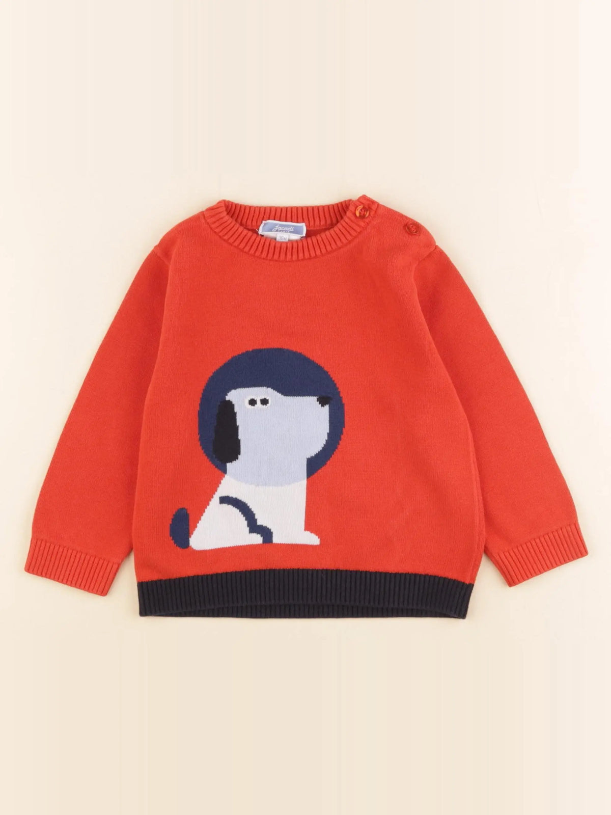 Jacadi - pull rouge - 36 mois