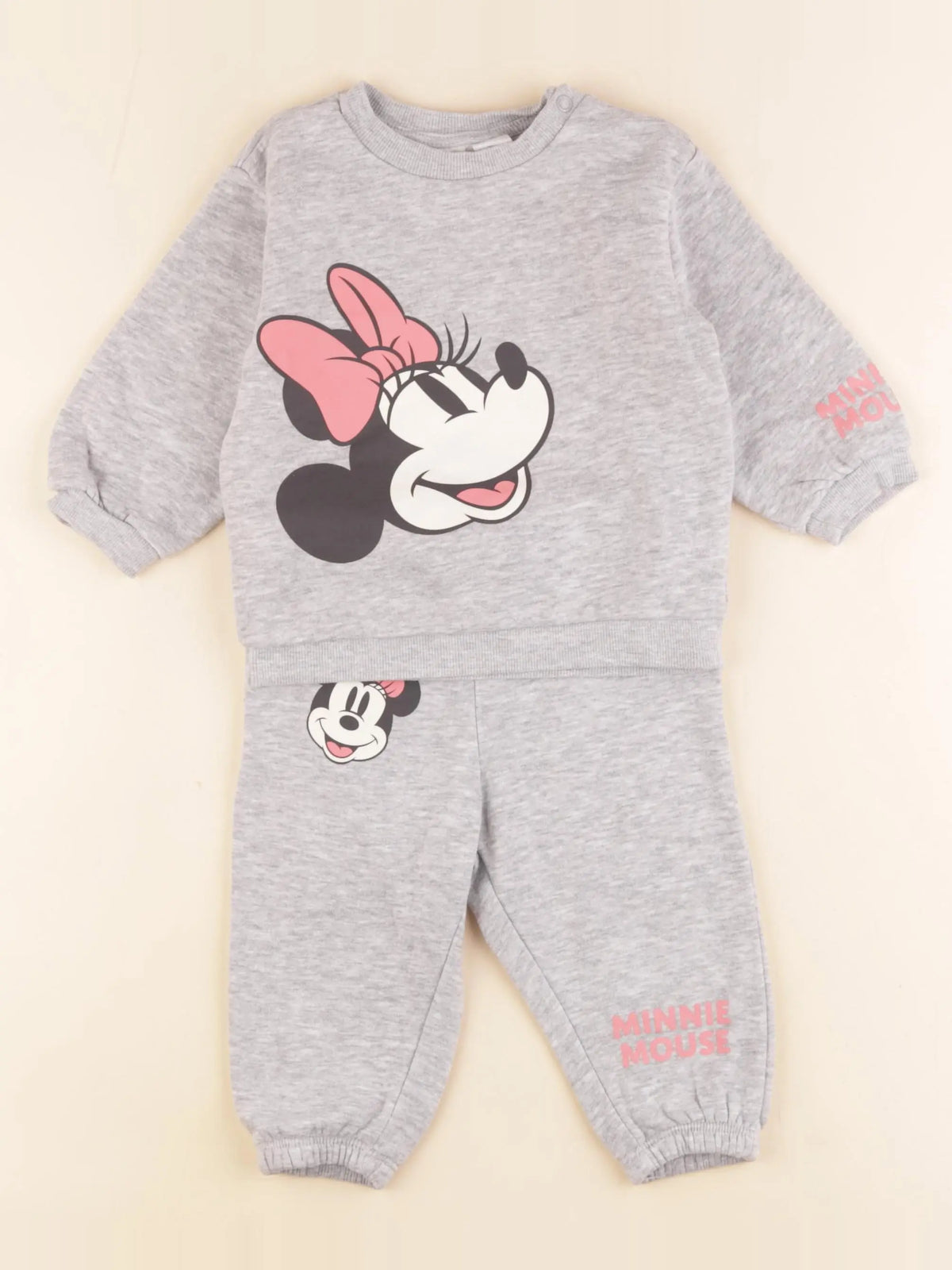 H&M - ensemble gris - 6/9 mois