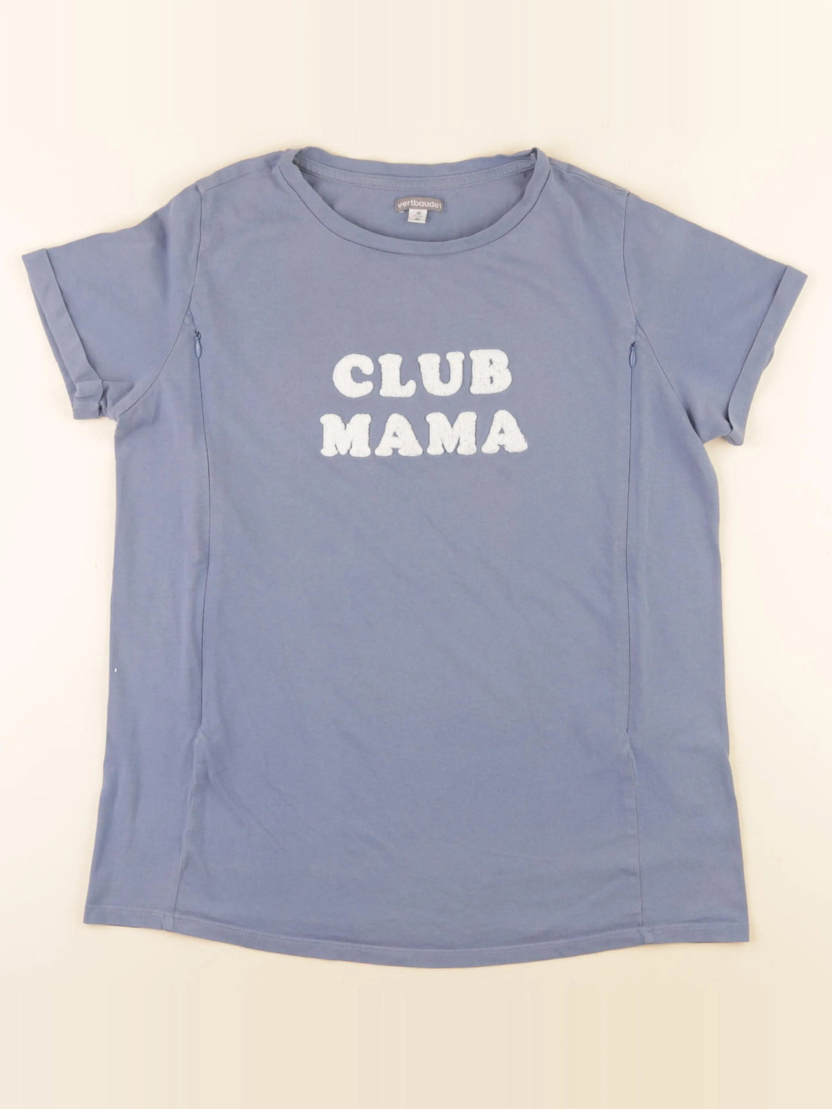 Vertbaudet - tee-shirt allaitement, grossesse bleu - 38 à 40