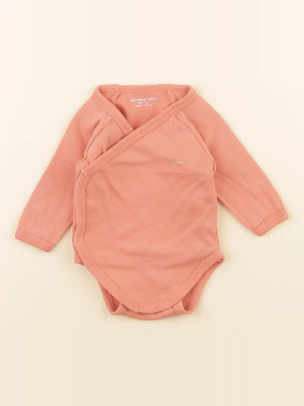 Vertbaudet - body orange - 1 mois