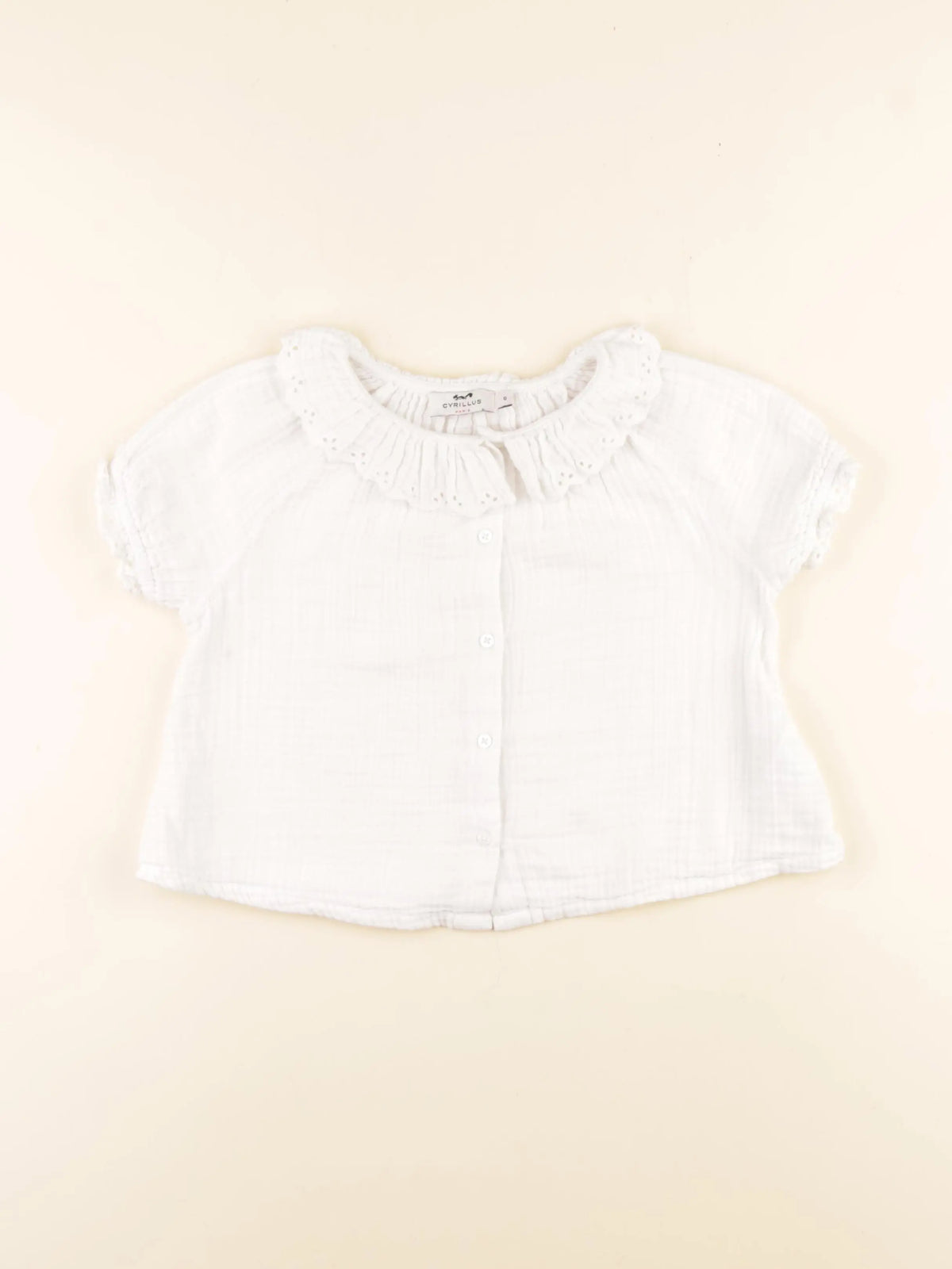 Cyrillus - blouse blanc - 6 ans