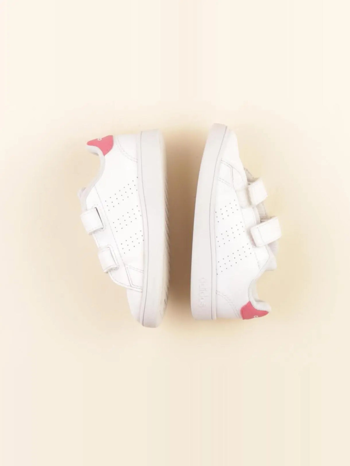 Adidas - baskets blanc, rose - pointure 24