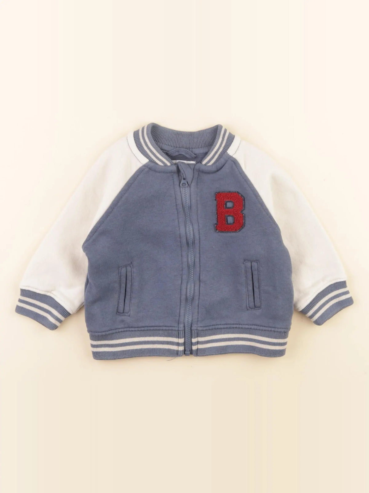 Vertbaudet - sweat bleu - 9 mois
