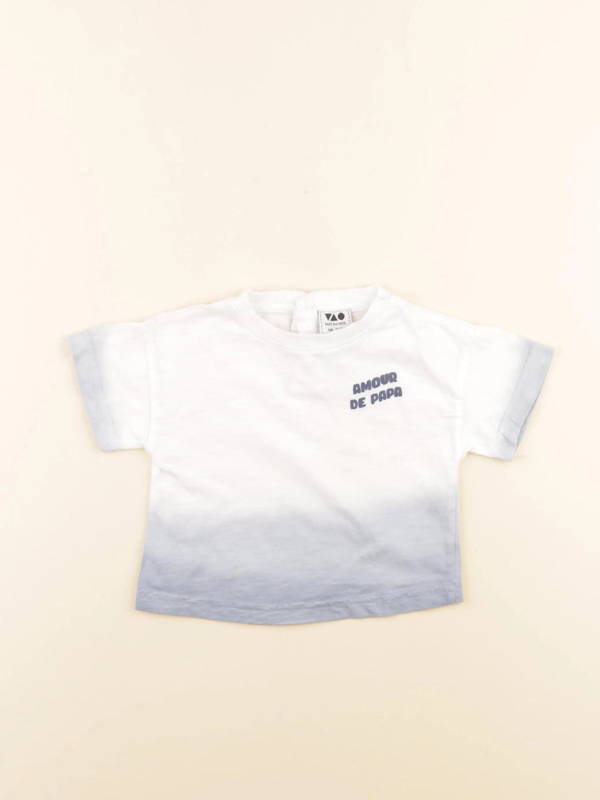 Tape à l'oeil - tee-shirt bleu - 9 mois