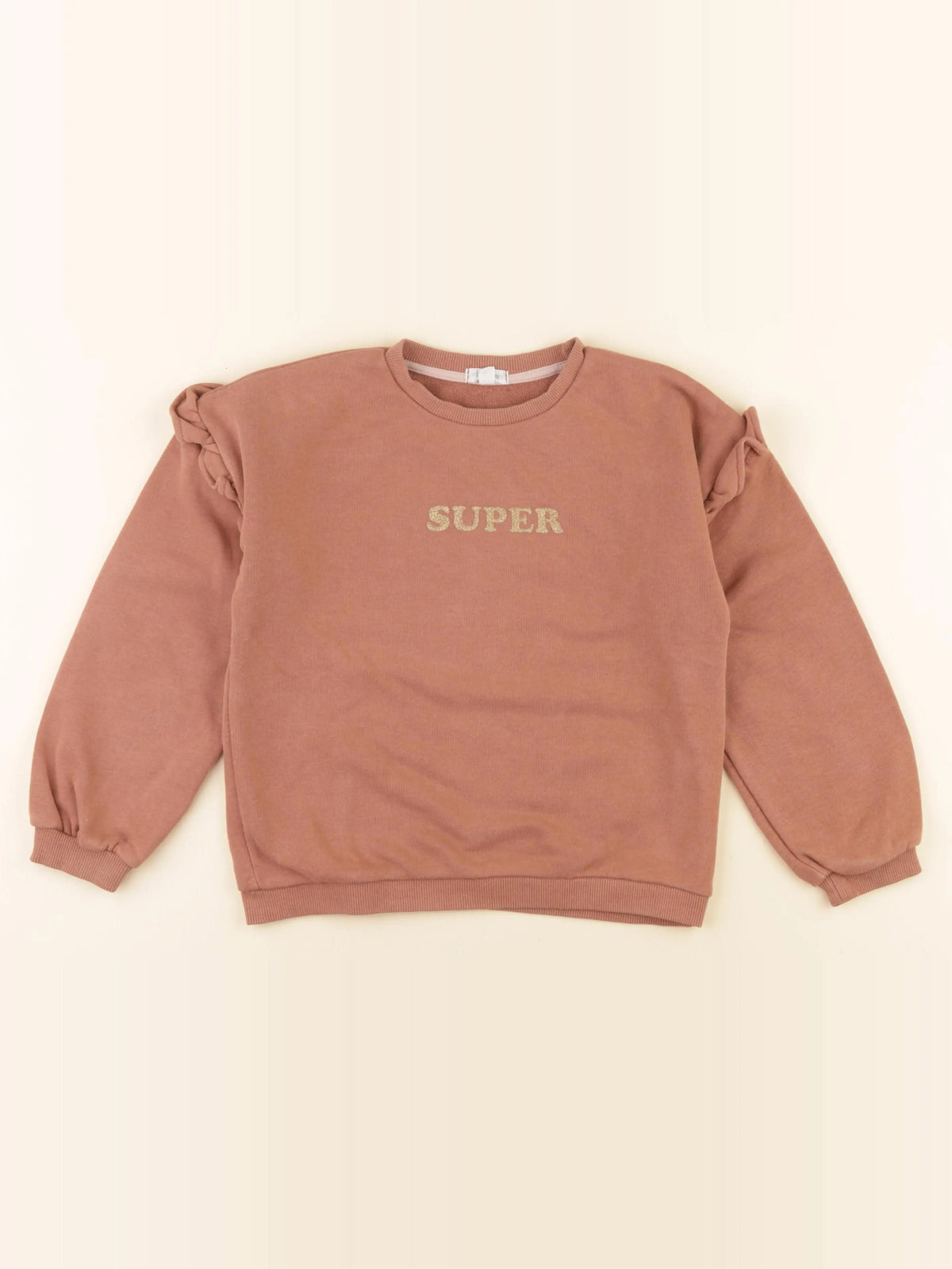 Vertbaudet - sweat rose - 8 ans