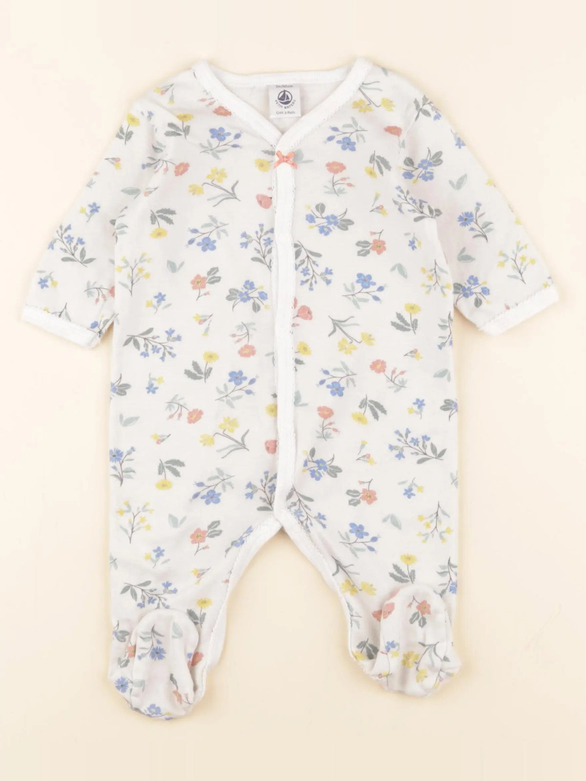 Petit Bateau - pyjama coton multicolore - 3 mois
