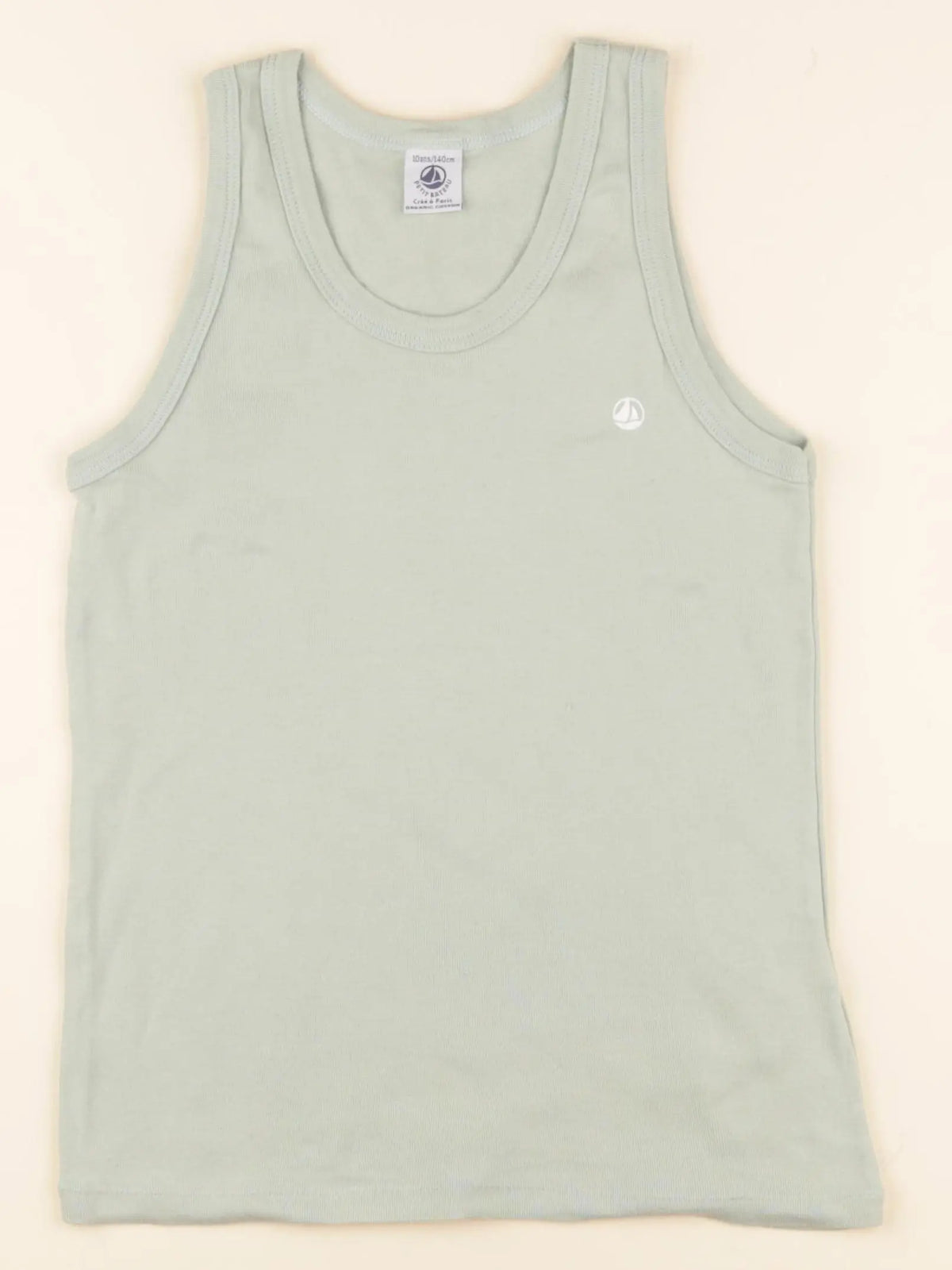 Petit Bateau - maillot de corps vert - 10 ans