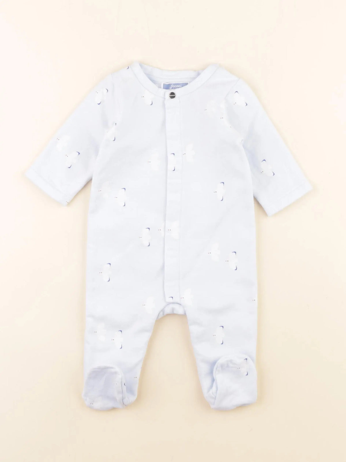 Jacadi - pyjama coton bleu - 3 mois
