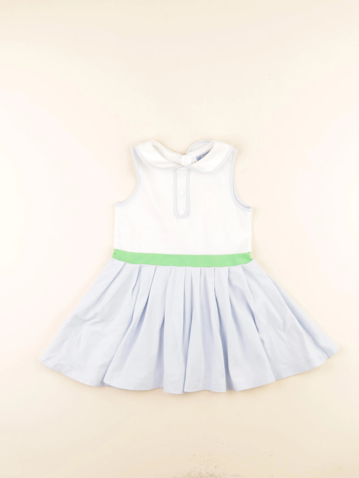 Jacadi - robe blanc, bleu - 4 ans