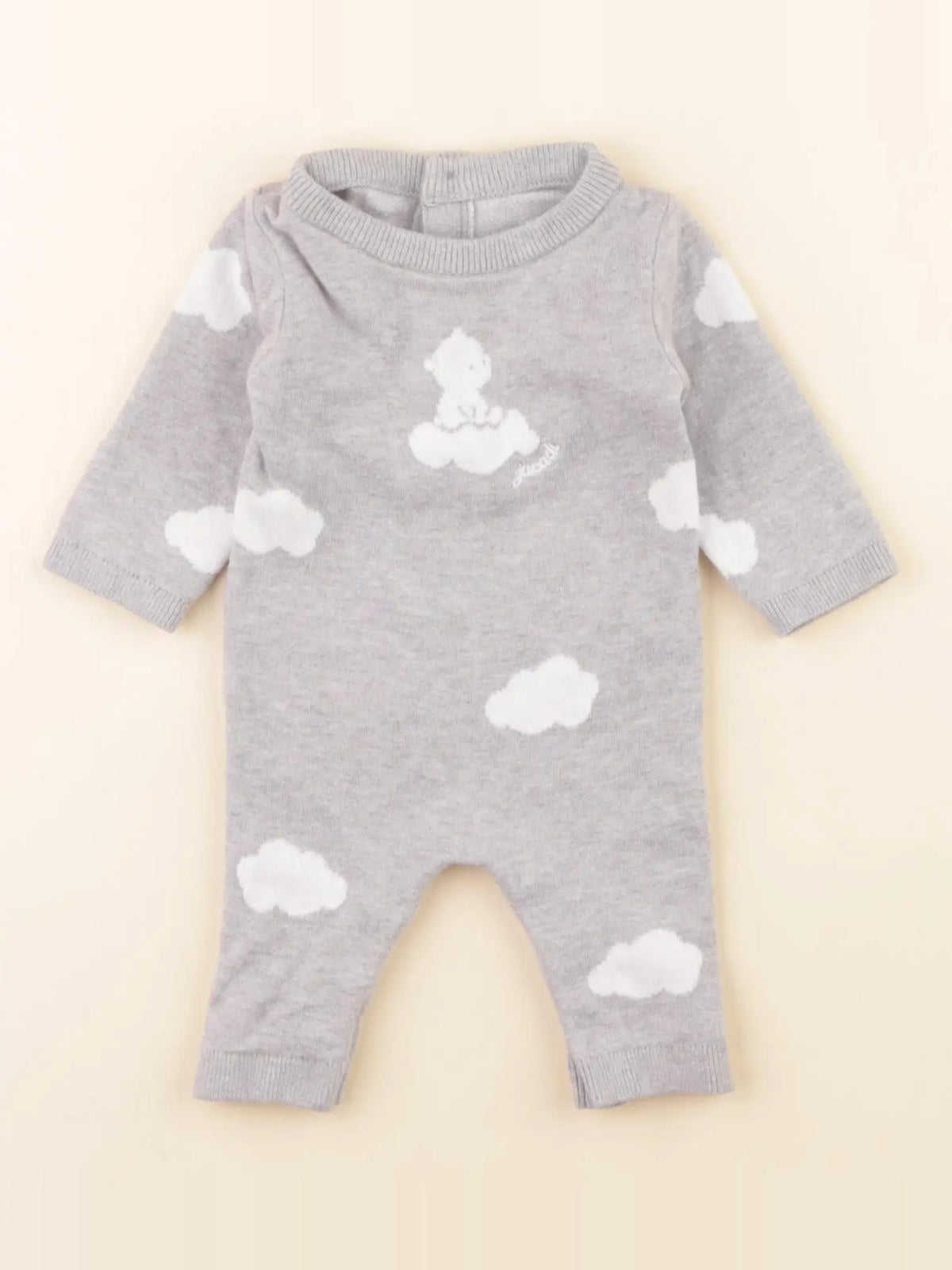 Jacadi - combinaison gris, blanc - 1 mois