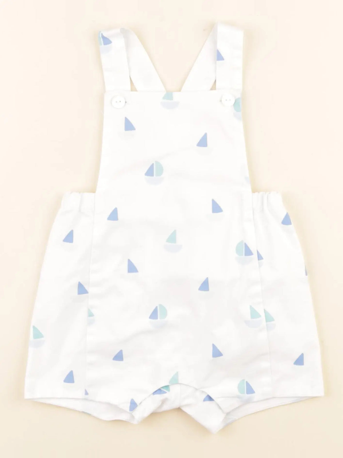 Jacadi - combinaison blanc, bleu - 12 mois