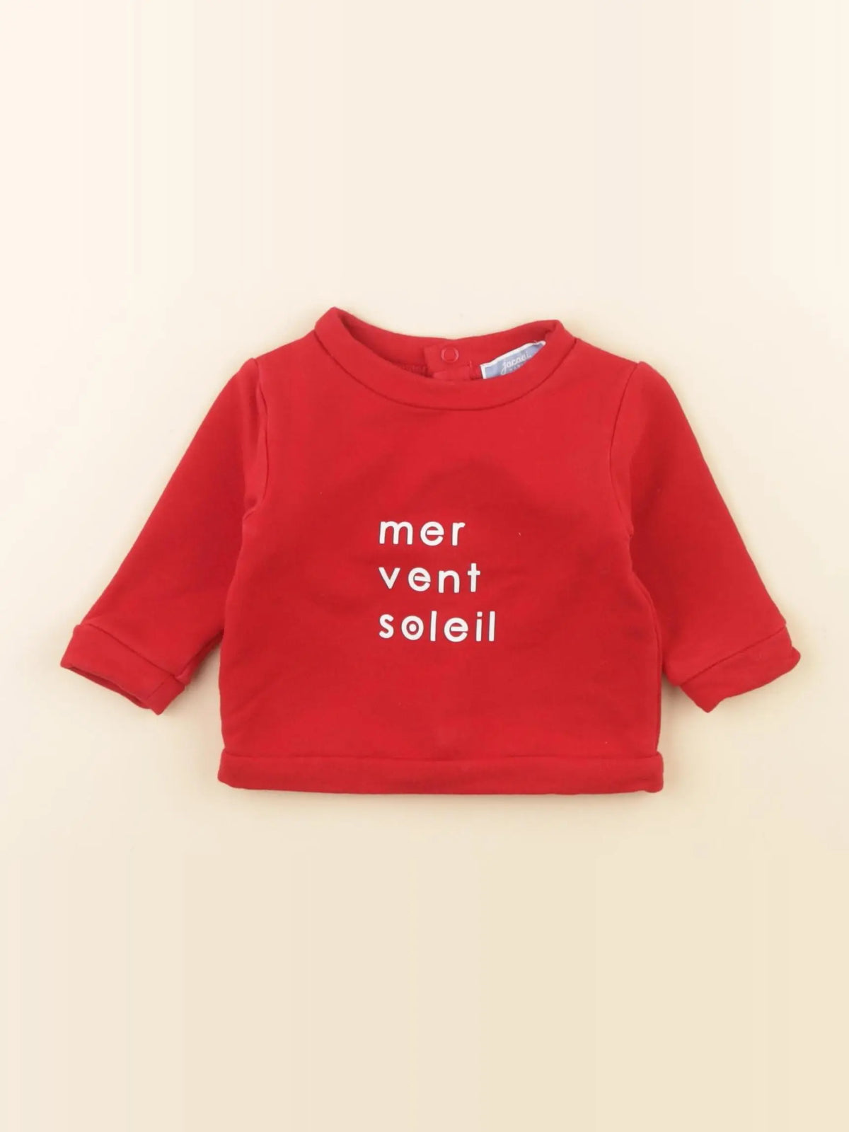 Jacadi - sweat rouge - 3 mois
