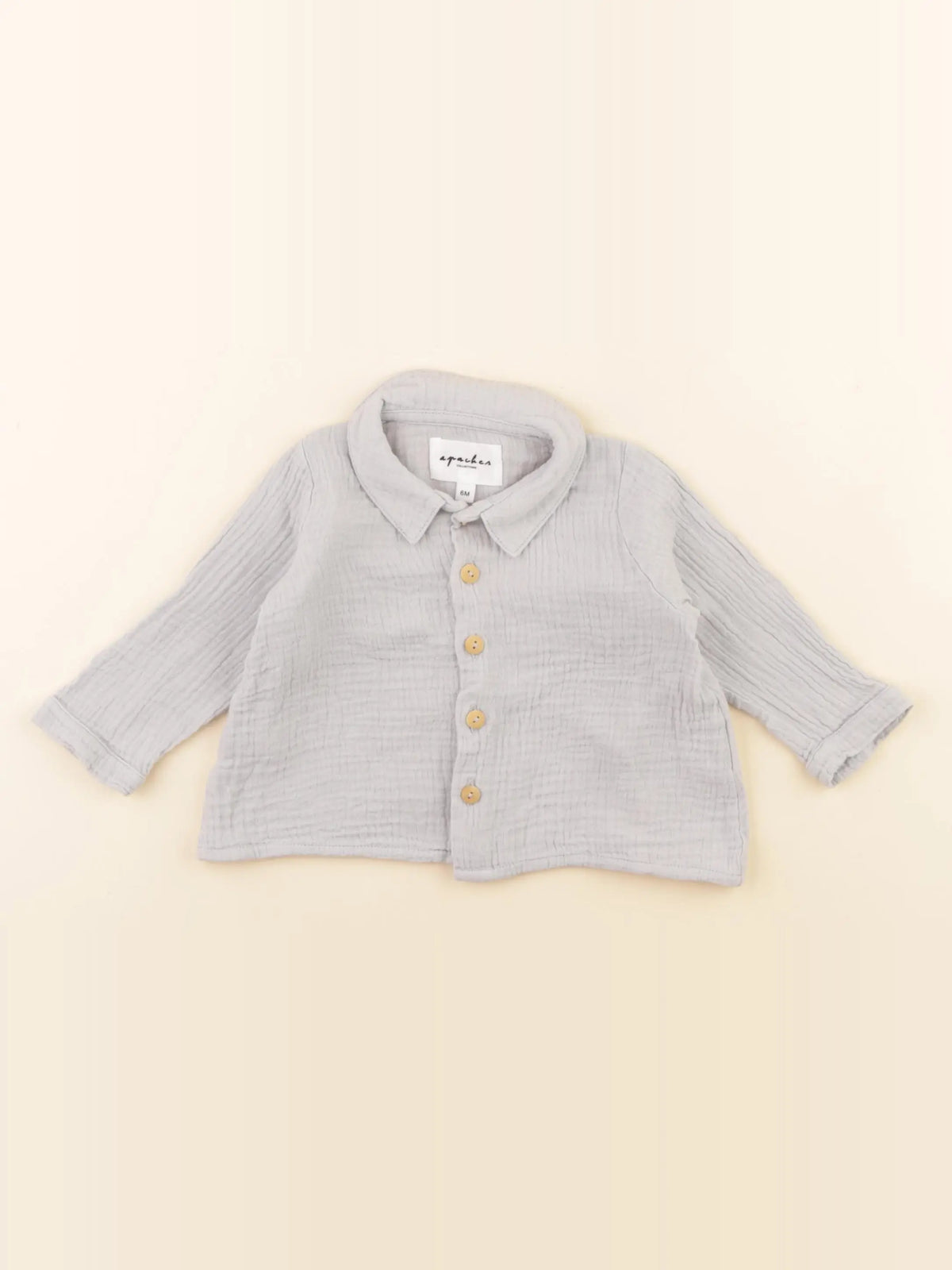 Apaches Collections - chemise bleu - 6 mois