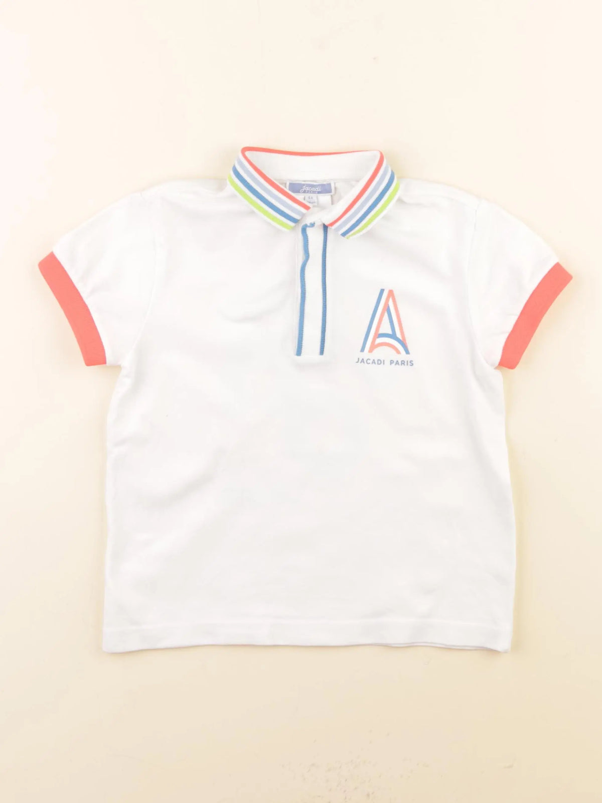 Jacadi - polo imprimé au dos blanc - 4 ans