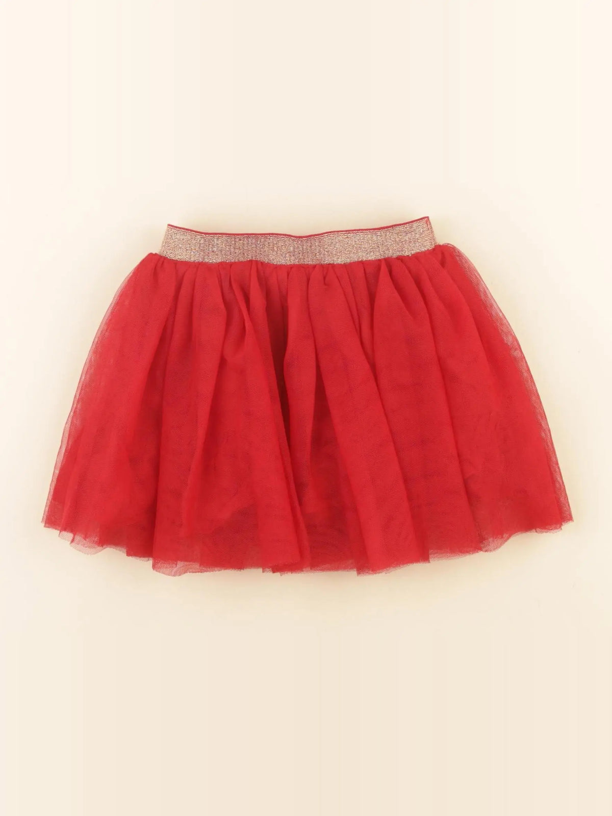 Vertbaudet - jupe rouge - 24 mois