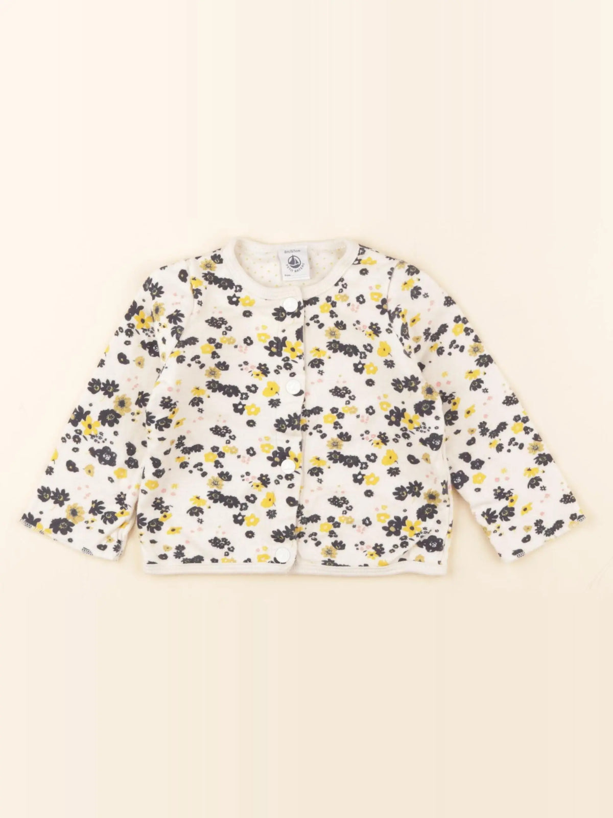Petit Bateau - sweat beige - 6 mois