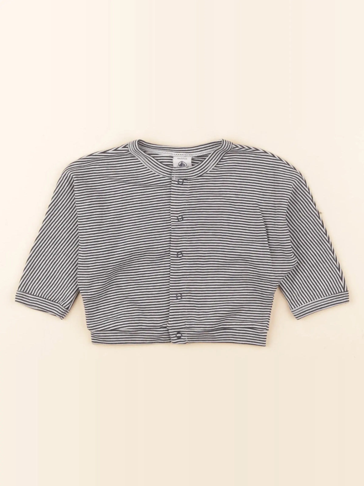 Petit Bateau - tee-shirt bleu - 6 mois