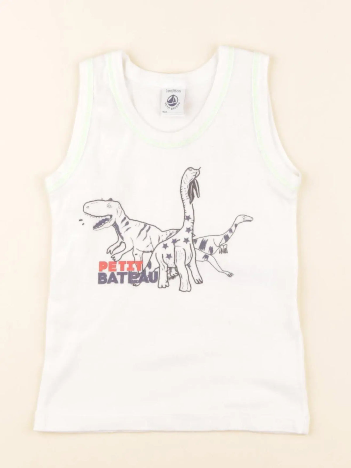 Petit Bateau - maillot de corps blanc - 2 ans