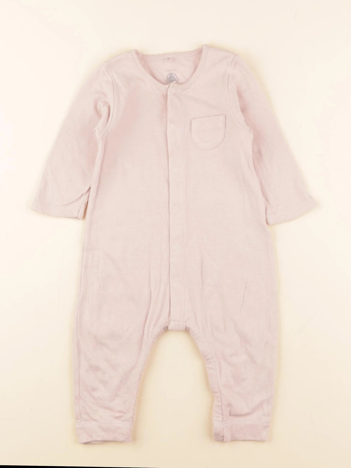 Petit Bateau - combinaison rose - 12 mois