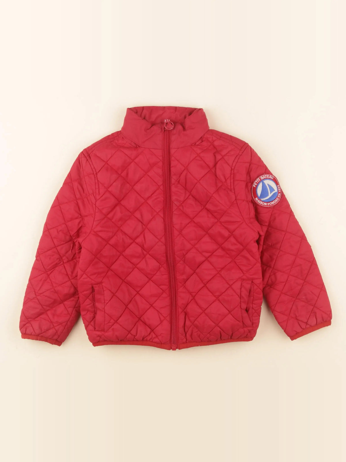 Petit Bateau - doudoune rouge - 4 ans